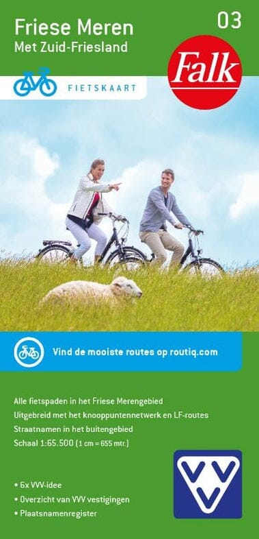 Carte cycliste n° 03 - Friese Meren (Pays-Bas) | Falk carte cycliste Falk Default Title