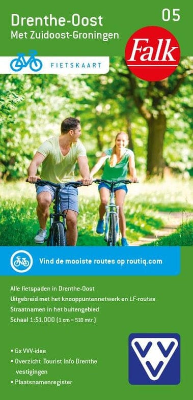 Carte cycliste n° 05 - Drenthe Oost (Pays-Bas) | Falk carte cycliste Falk Default Title