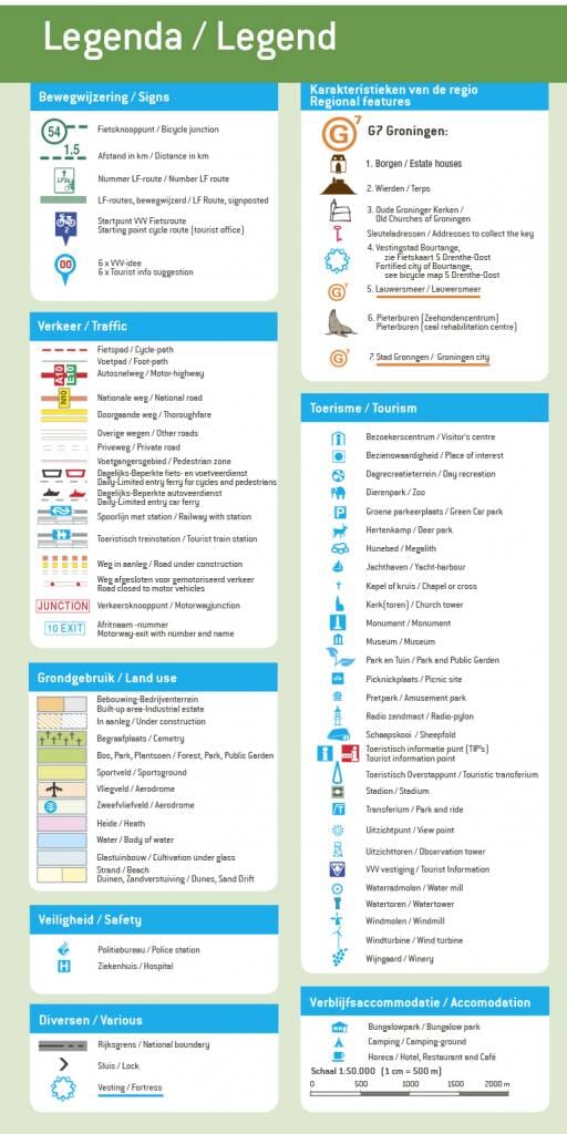 Carte cycliste n° 06 - Kop van Overijssel (Pays-Bas) | Falk carte cycliste Falk 