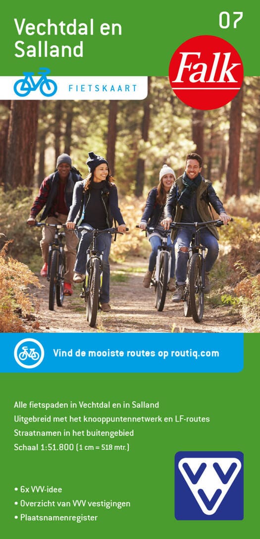 Carte cycliste n° 07 - Vechtdal en Salland (Pays-Bas) | Falk carte cycliste Falk 