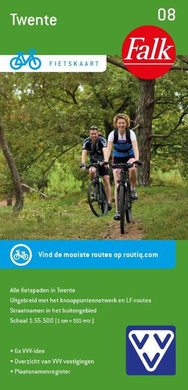 Carte cycliste n° 08 - Twente (Pays-Bas) | Falk carte cycliste Falk Default Title