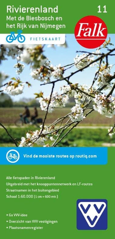 Carte cycliste n° 11 - Rivierenland (Pays-Bas) | Falk carte cycliste Falk Default Title