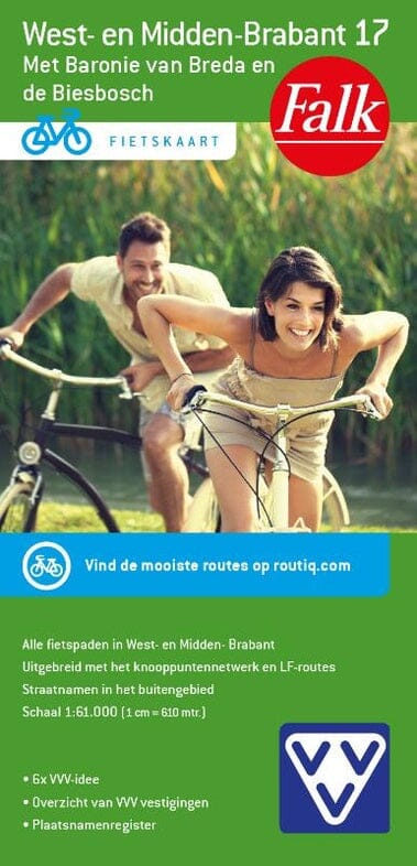Carte cycliste n° 17 - West-en Midden Brabant (Pays-Bas) | Falk carte cycliste Falk Default Title