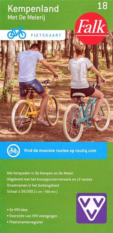 Carte cycliste n° 18 - Kempenland (Pays-Bas) | Falk carte cycliste Falk Default Title