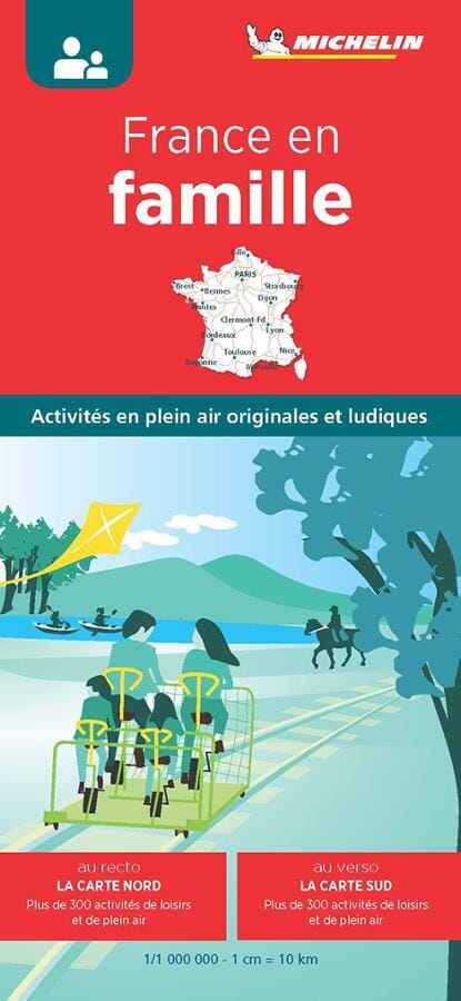 Carte d'activités de plein-air en famille - France | Michelin carte routière Michelin