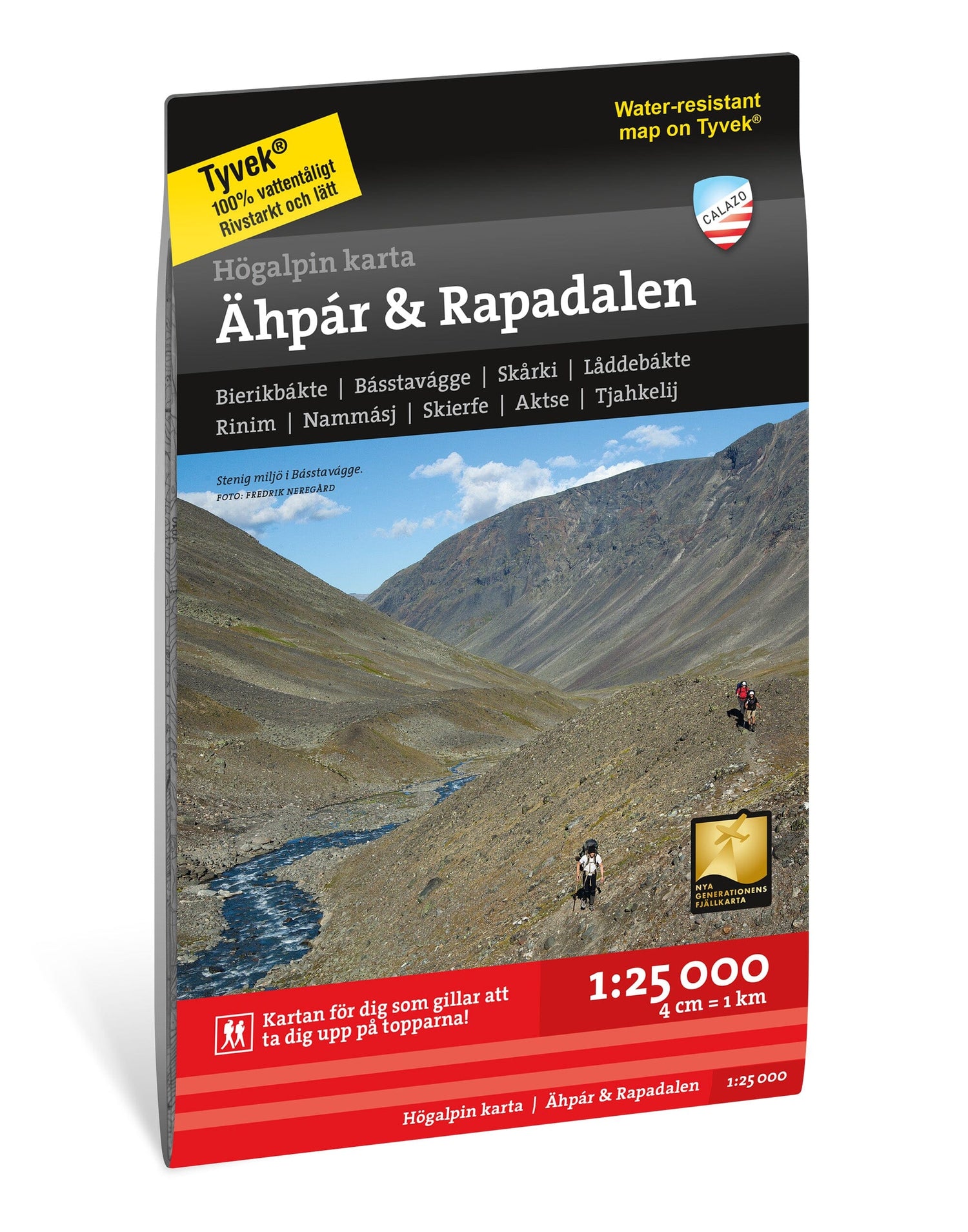 Carte de haute montagne - Ähpár & Rapadalen (Suède) | Calazo carte de randonnée Calazo Default Title