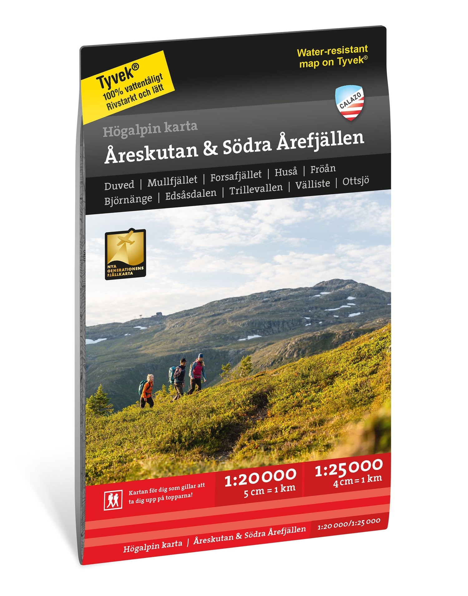 Carte de haute montagne - Åreskutan & Södra Årefjällen - (Suède) | Calazo carte de randonnée Calazo Default Title