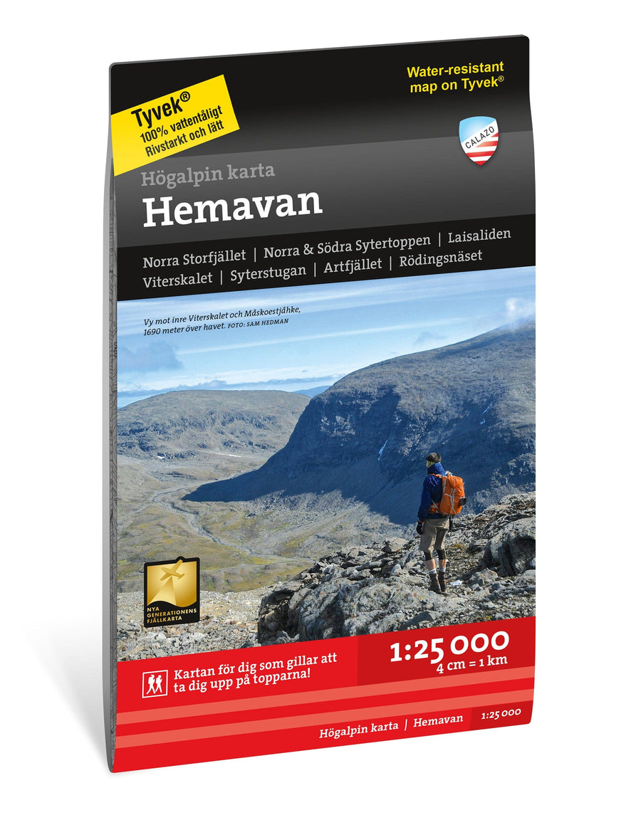 Carte de haute montagne - Hemavan (Suède) | Calazo carte pliée Calazo 