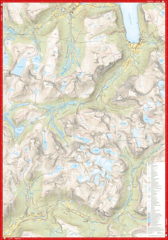 Carte de haute montagne - Romsdalen: Trolltindan & Høgstolen (Norvège) | Calazo - Høyfjellskart carte pliée Calazo 