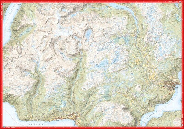 Carte de haute montagne - Sogndal: Togga og Frudalshesten (Norvège) | Calazo - Høyfjellskart carte pliée Calazo 