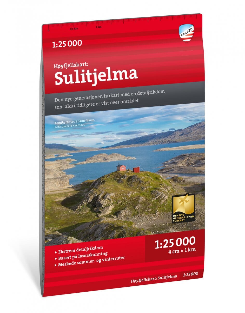 Carte de haute montagne - Sulitjelma (Norvège) | Calazo - Høyfjellskart carte de randonnée Calazo