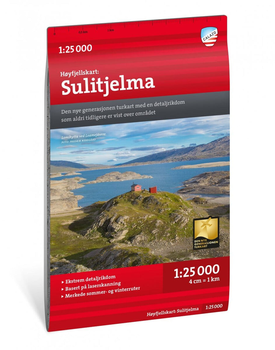 Carte de haute montagne - Sulitjelma (Norvège) | Calazo - Høyfjellskart carte pliée Calazo 