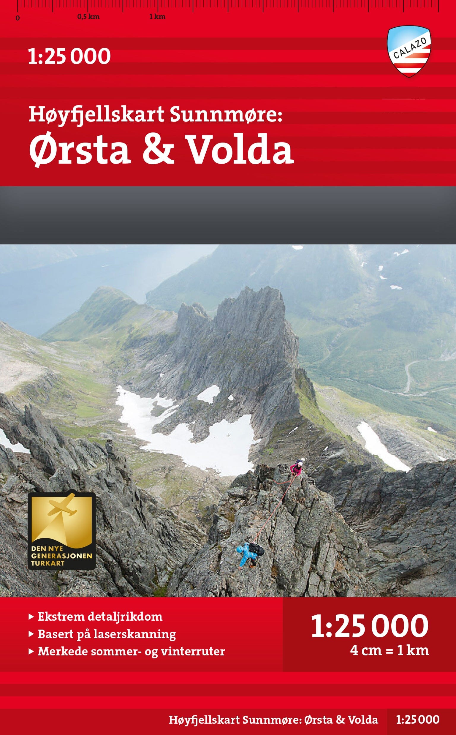 High mountain map - Sunnmøre: Ørsta & Volda (Norway) | Calazo
