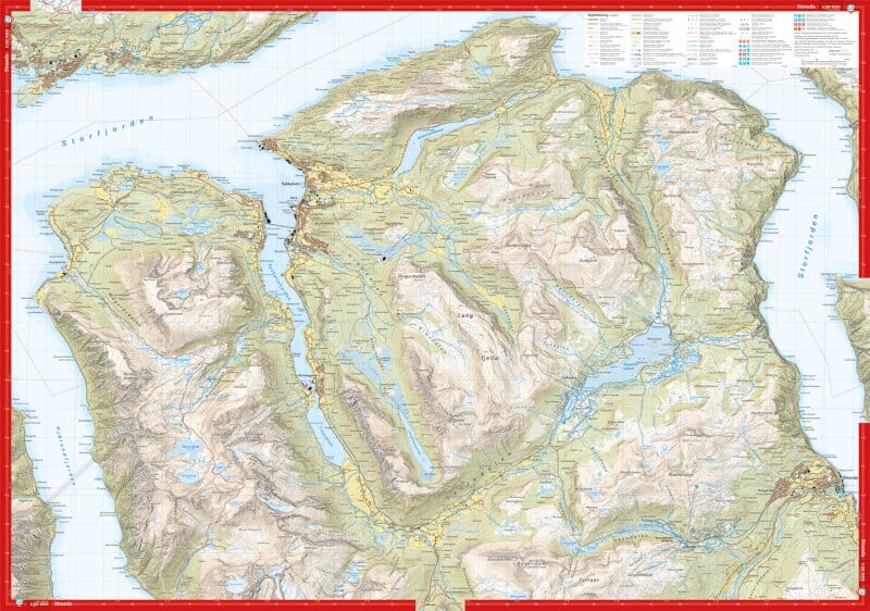 Carte de haute montagne - Sunnmøre: Stranda & Slogen (Norvège) | Calazo - Høyfjellskart carte de randonnée Calazo