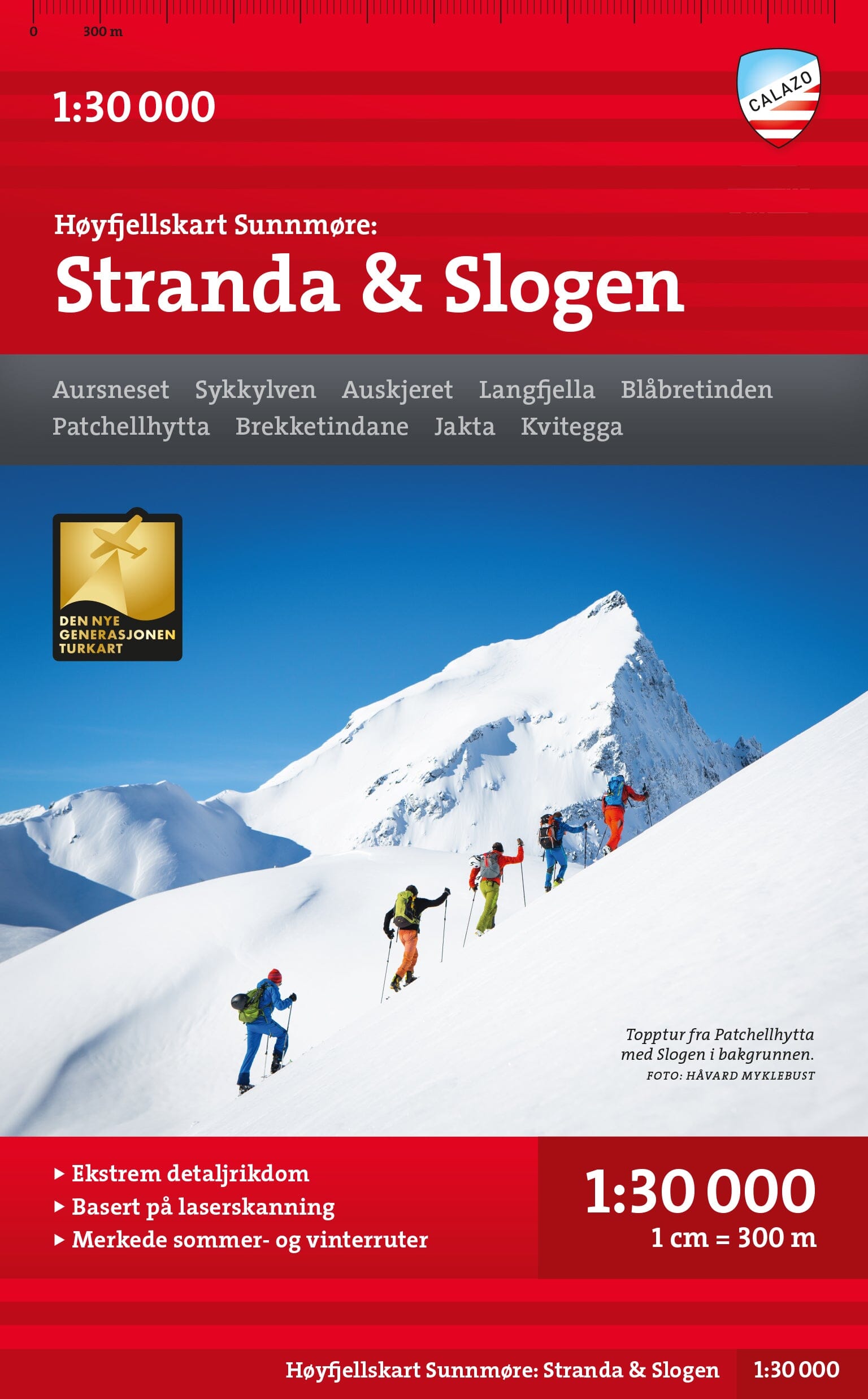 Carte de haute montagne - Sunnmøre: Stranda & Slogen (Norvège) | Calazo - Høyfjellskart carte de randonnée Calazo Default Title