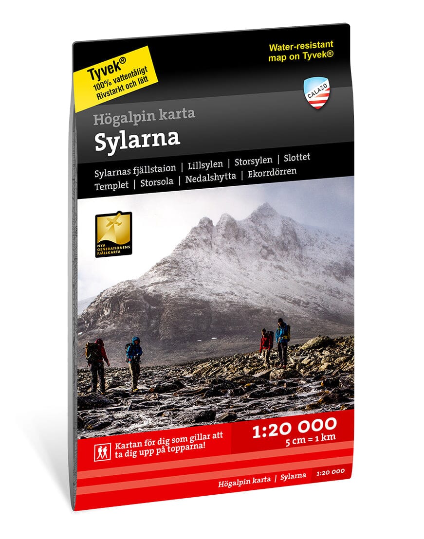 Carte de haute montagne - Sylarna (Suède) | Calazo carte pliée Calazo 