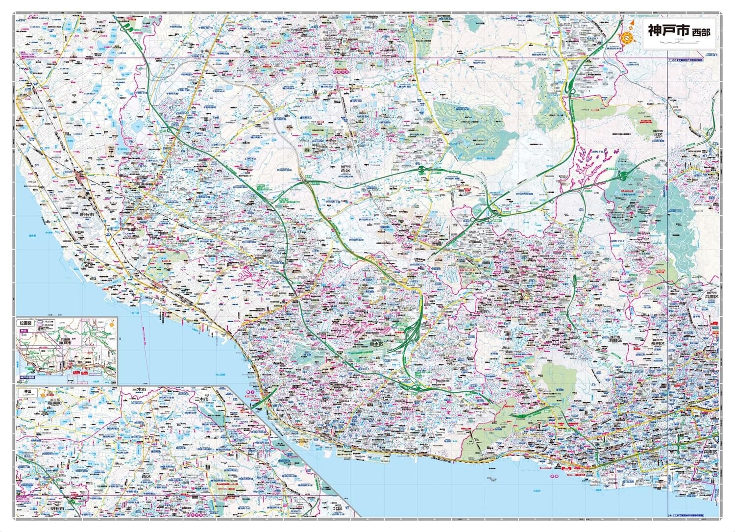 Carte de la ville de Kobé | Mapple plan de ville Mapple 