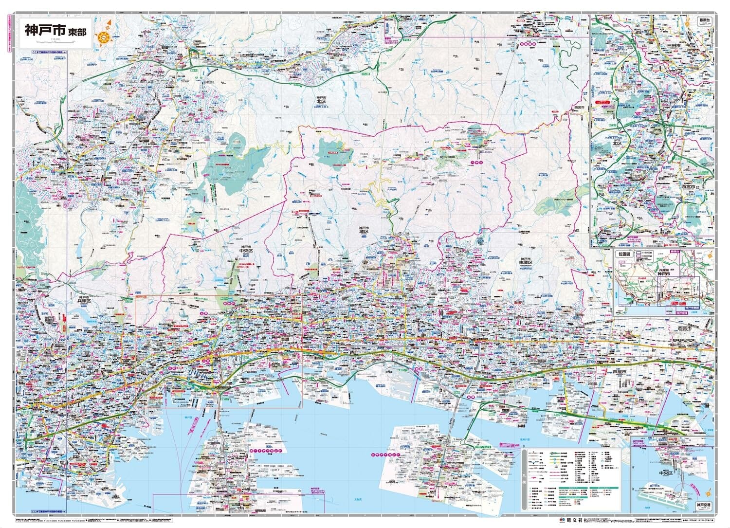 Carte de la ville de Kobé | Mapple plan de ville Mapple 
