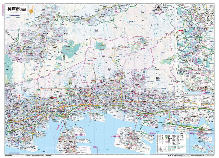 Carte de la ville de Kobé | Mapple plan de ville Mapple 
