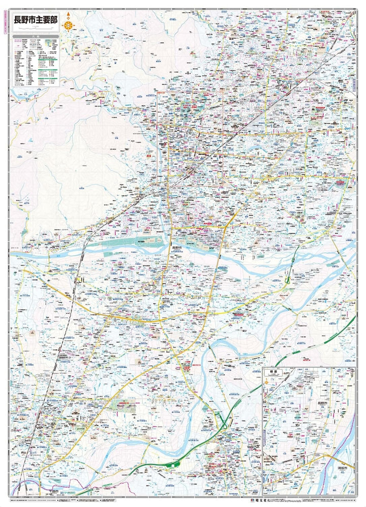 Carte de la ville de Nagano | Mapple plan de ville Mapple 