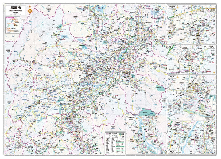 Carte de la ville de Nagano | Mapple plan de ville Mapple 