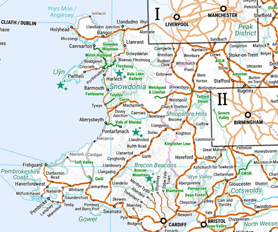 Carte de l'Europe : Voyage en train | Cartotrain carte routière Cartotrain 