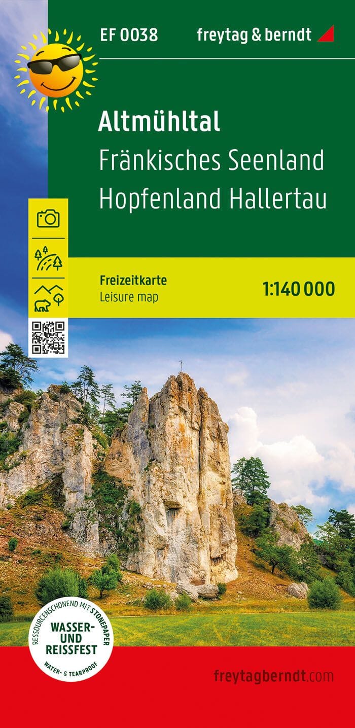 Carte de loisirs - Altmühltal, Frankisches Seenland | Freytag & Berndt carte routière Freytag & Berndt