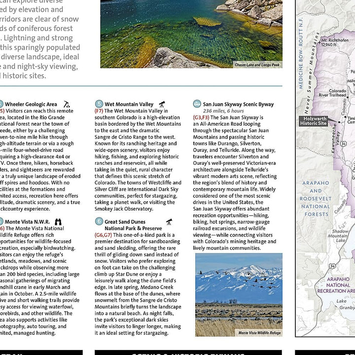 Carte de loisirs - Colorado | National Geographic carte routière National Geographic 