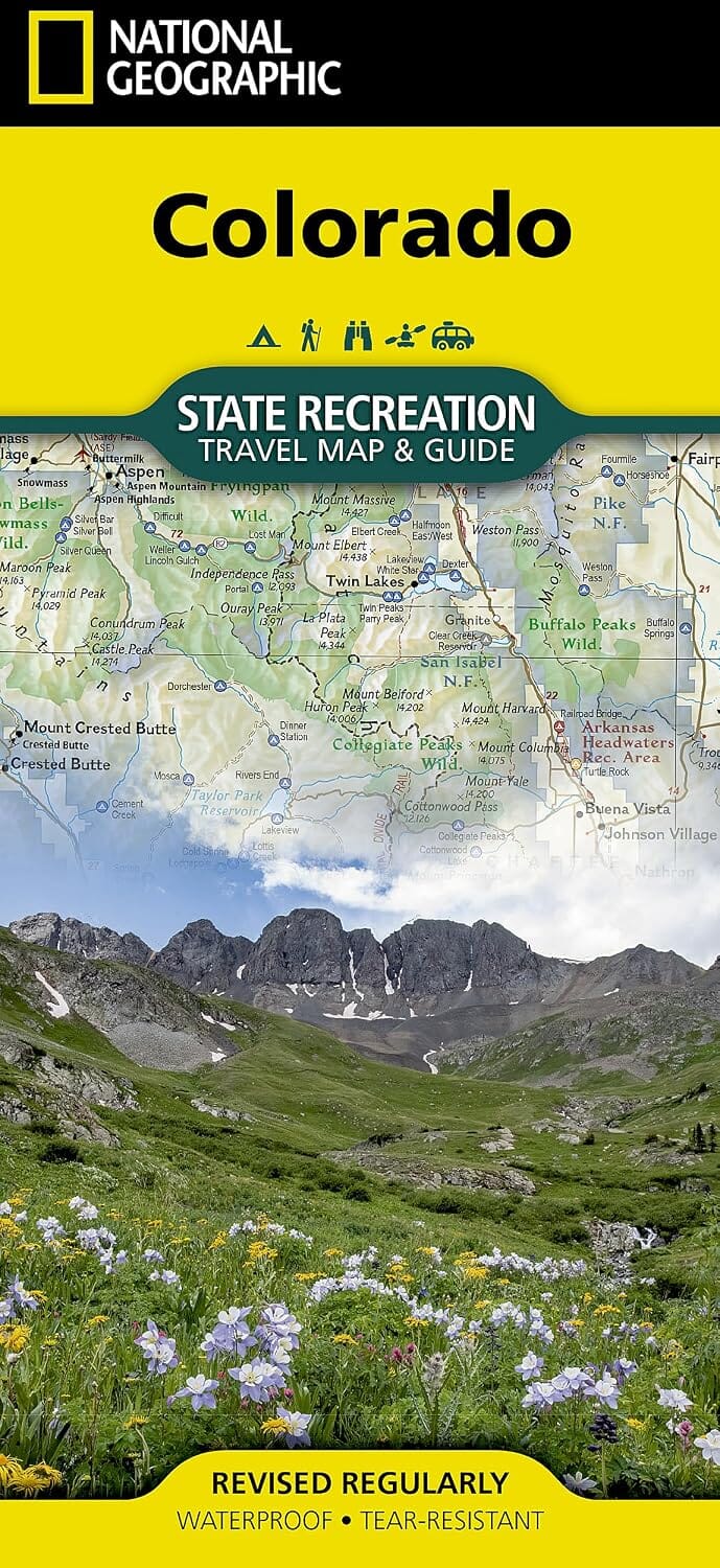 Carte de loisirs - Colorado | National Geographic carte routière National Geographic 