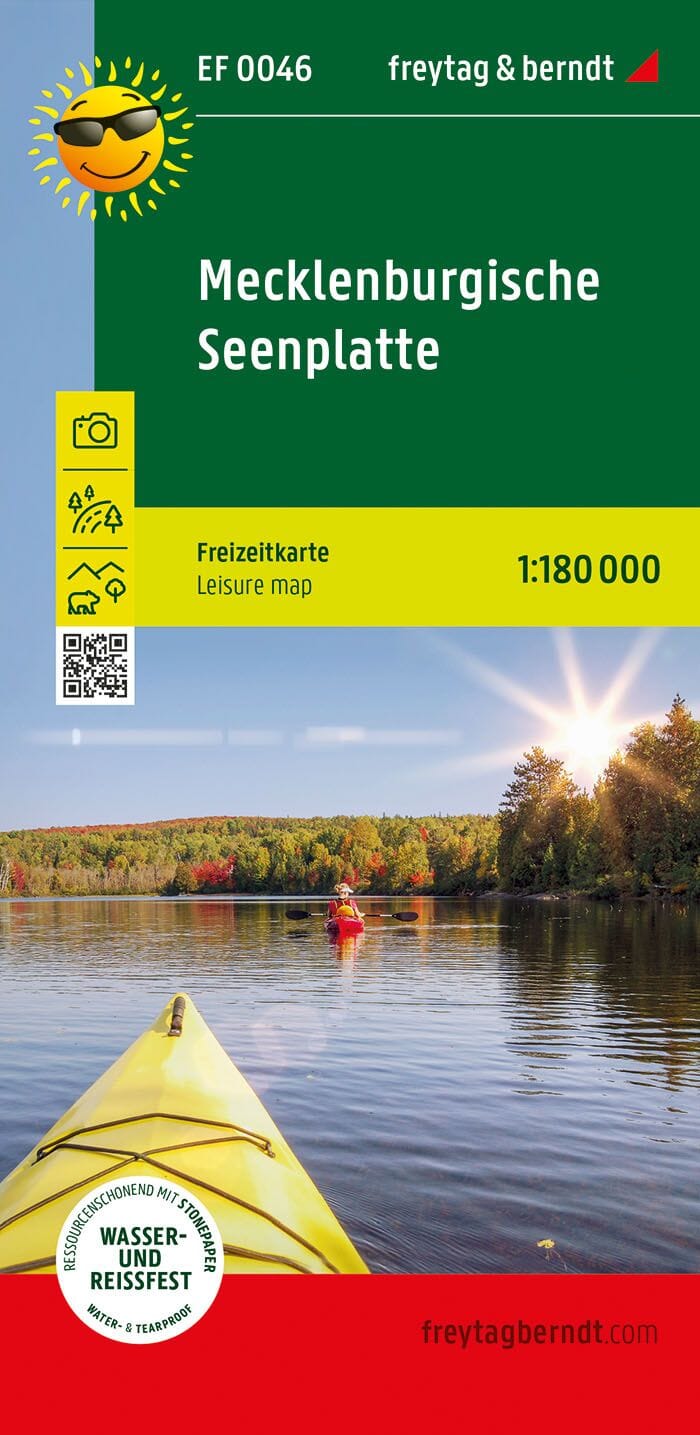 Carte de loisirs - Région des lacs du Mecklembourg | Freytag & Berndt carte routière Freytag & Berndt
