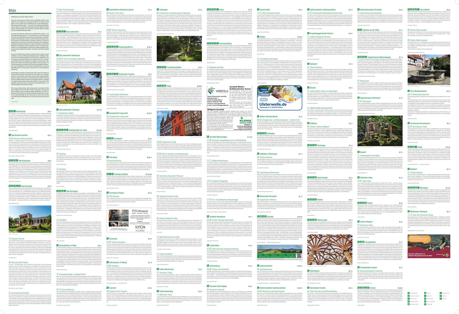 Carte de loisirs - Rhön (Hesse, Bavière) | Freytag & Berndt carte routière Freytag & Berndt