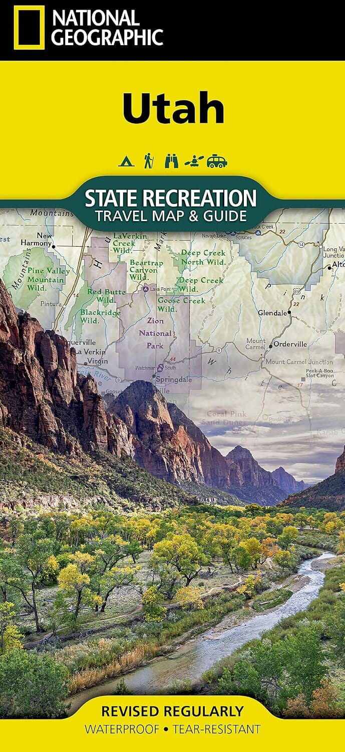 Carte de loisirs - Utah | National Geographic carte routière National Geographic 