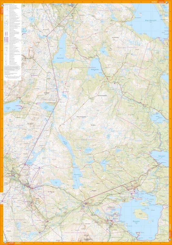 Carte de montagne - Årefjällen & Storlien (Suède) | Calazo - 1/50 000 carte de randonnée Calazo