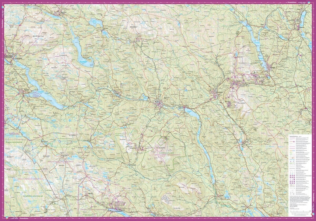 Carte de montagne - Härjedalsfjällen (Suède) | Calazo - 1/100 000 carte pliée Calazo 