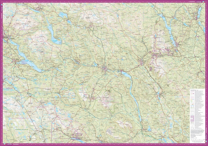 Carte de montagne - Härjedalsfjällen (Suède) | Calazo - 1/100 000 carte pliée Calazo 