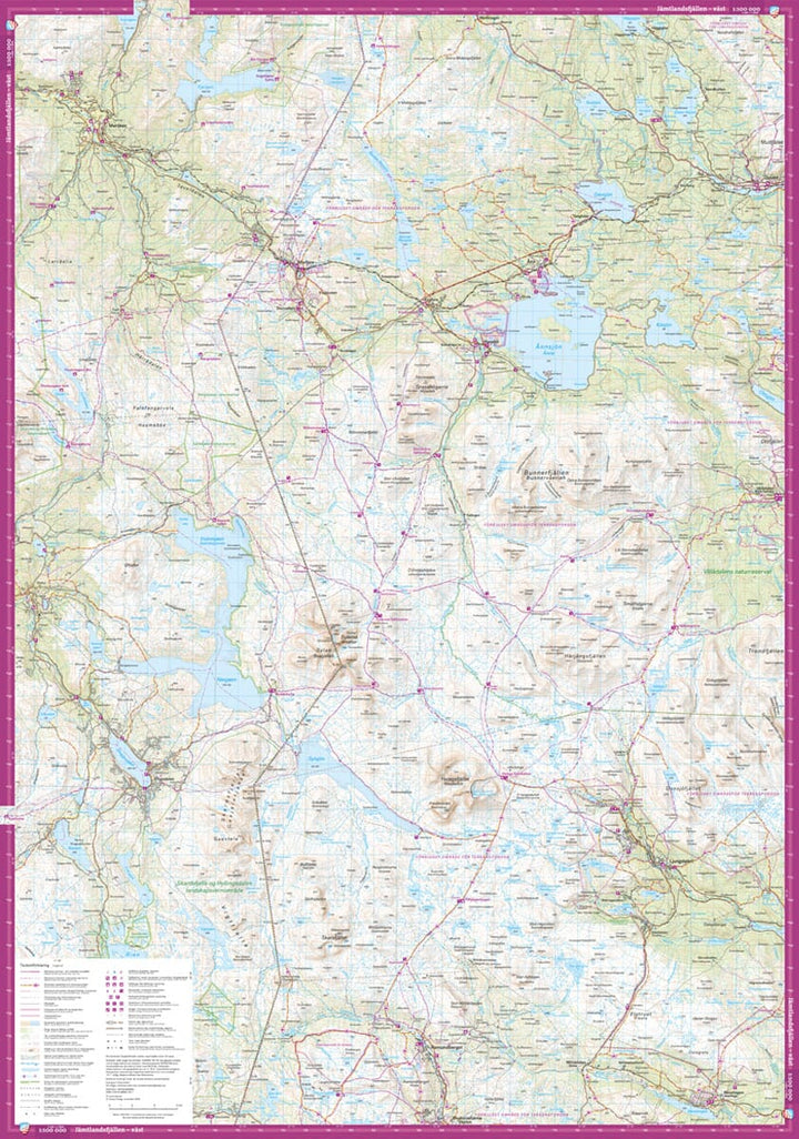 Carte de montagne - Jämtlandsfjällen (Suède) | Calazo - 1/100 000 carte pliée Calazo 