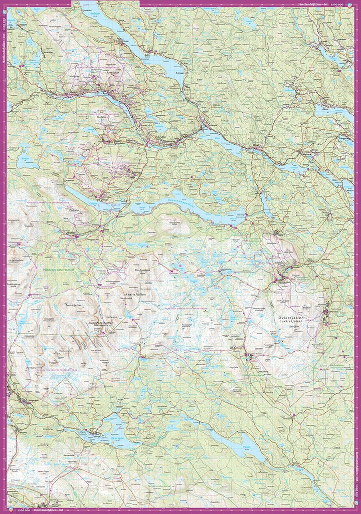 Carte de montagne - Jämtlandsfjällen (Suède) | Calazo - 1/100 000 carte pliée Calazo 