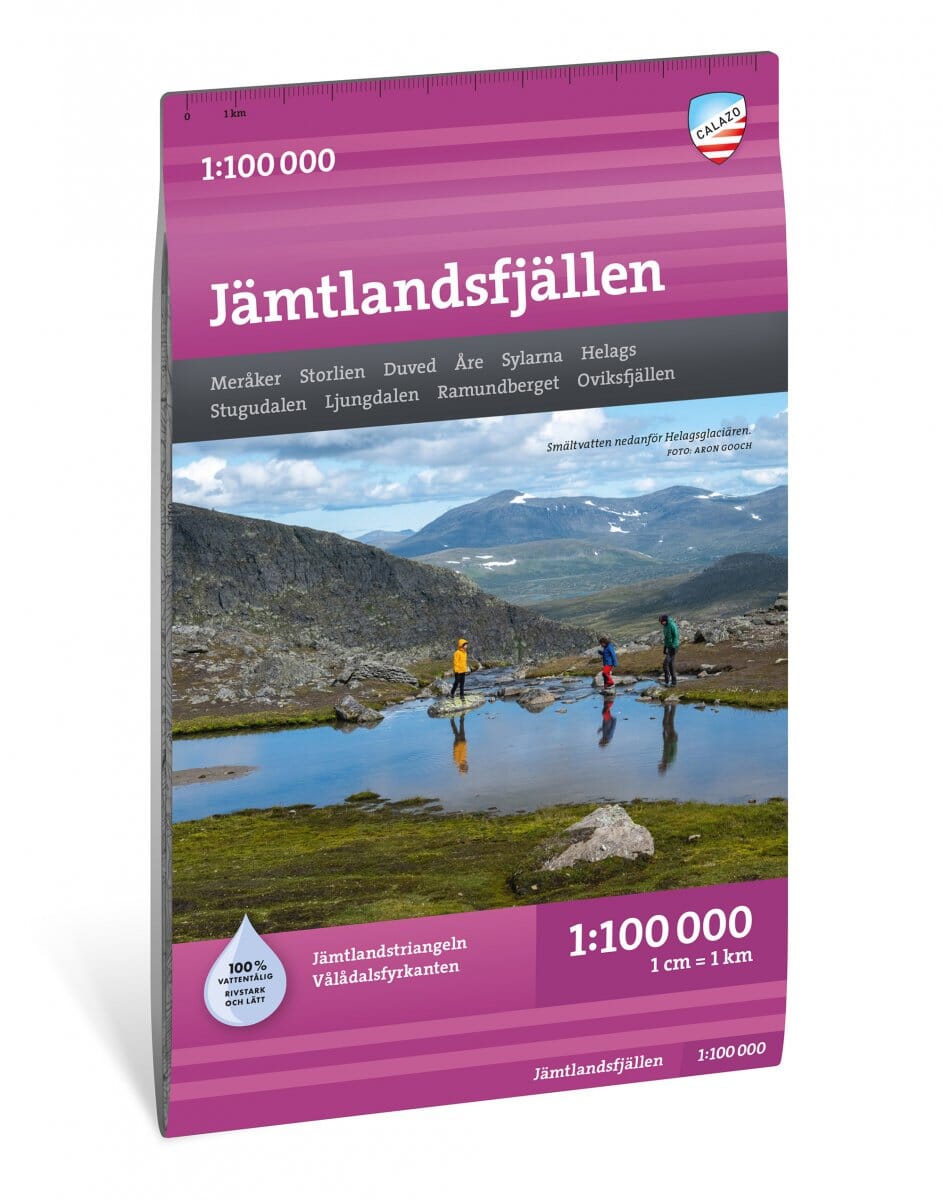 Carte de montagne - Jämtlandsfjällen (Suède) | Calazo - 1/100 000 carte de randonnée Calazo