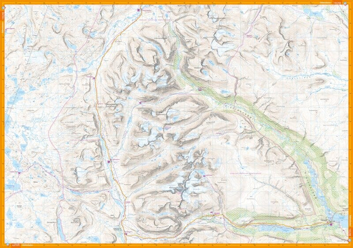 Carte de montagne - Kungsleden 1 : Kebnekaise, Abisko & Riksgränsen (Suède) | Calazo - 1/50 000 carte pliée Calazo 