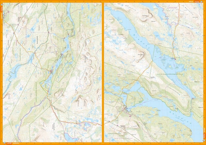 Carte de montagne - Kungsleden 4 : Kvikkjokk - Adolfström (Suède) | Calazo - 1/50 000 carte pliée Calazo 