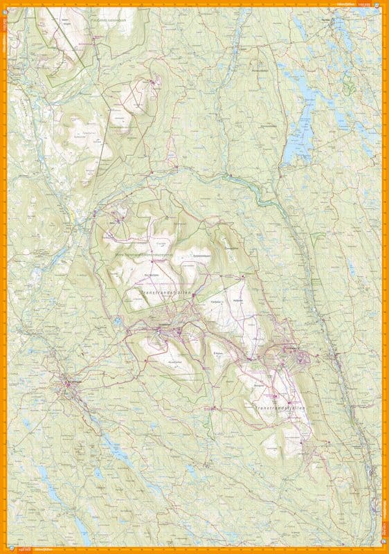 Carte de montagne - Sälen & Fulufjället (Suède) | Calazo - 1/50 000 carte de randonnée Calazo