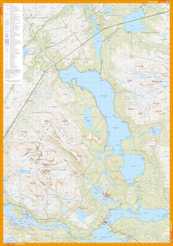 Carte de montagne - Skäckerfjällen & Offerdalsfjällen (Suède) | Calazo - 1/50 000 carte de randonnée Calazo