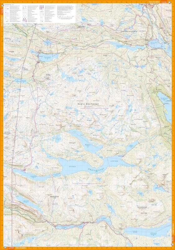 Carte de montagne - Tärnaby & Södra Storfjället (Suède) | Calazo - 1/50 000 carte de randonnée Calazo