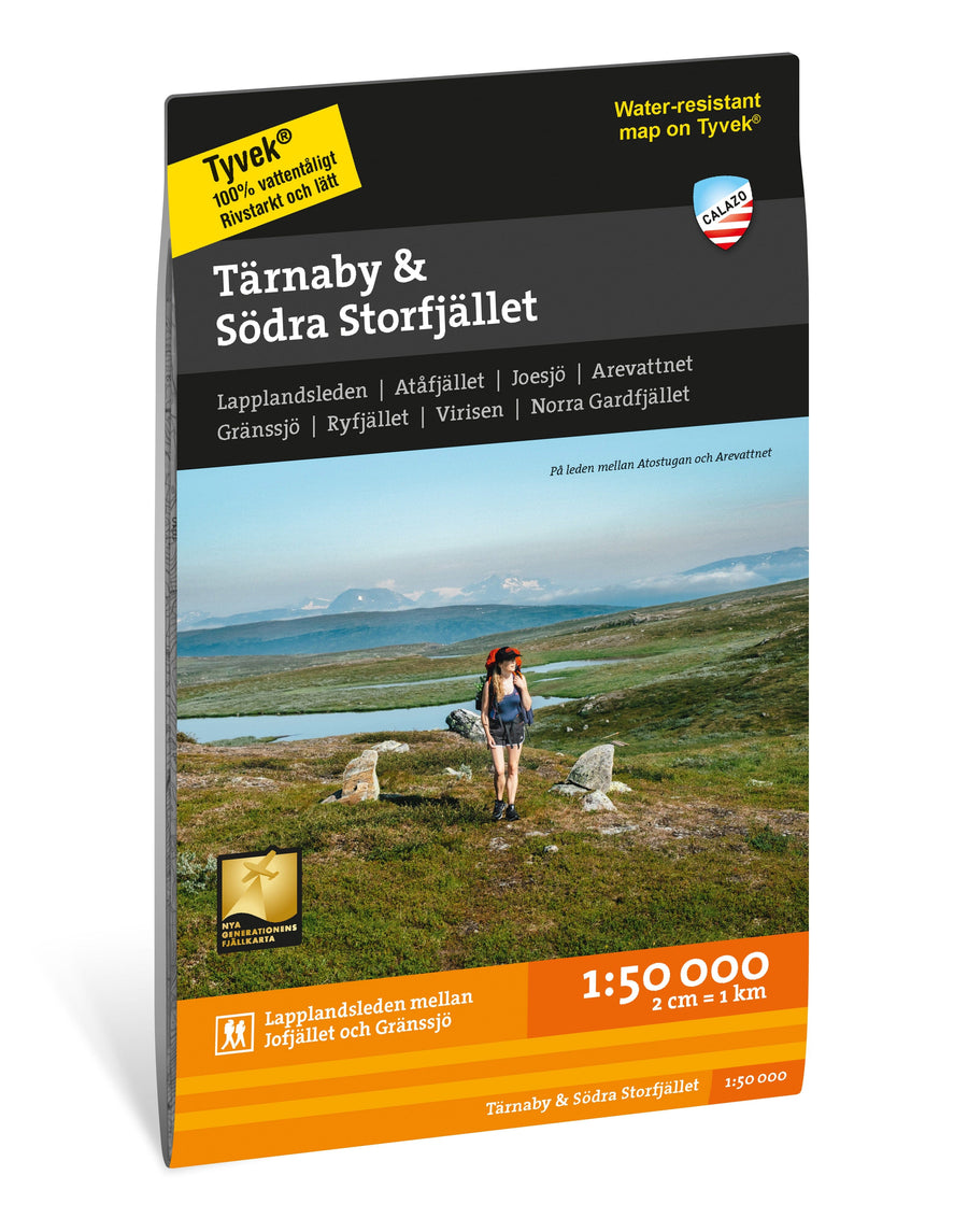 Carte de montagne - Tärnaby & Södra Storfjället (Suède) | Calazo - 1/50 000 carte pliée Calazo 