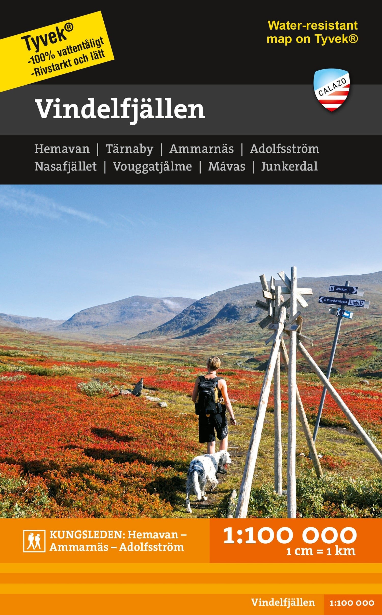 Carte de montagne - Vindelfjällen (Suède) | Calazo - 1/100 000 carte de randonnée Calazo Default Title