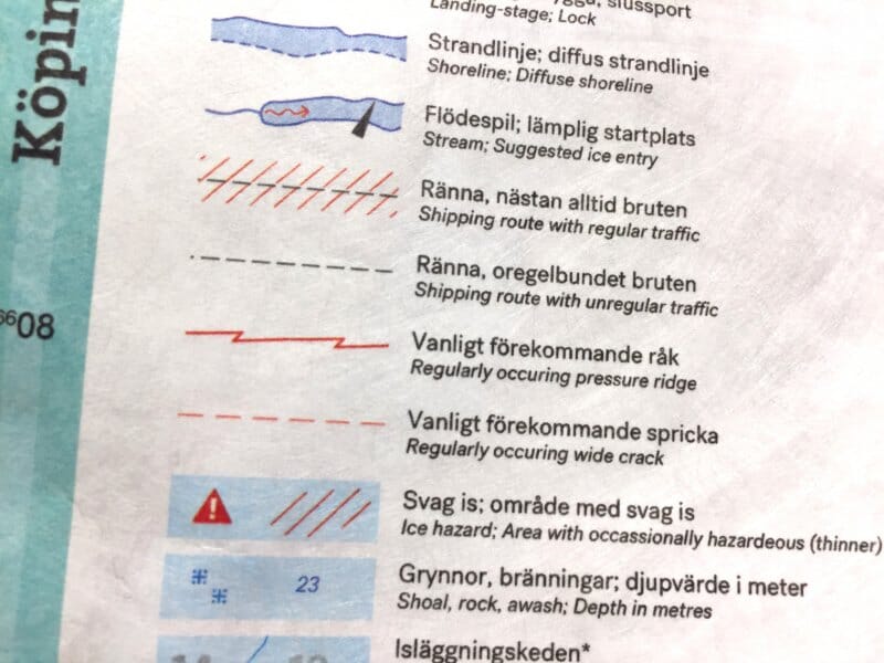 Carte de patinage - Mälaren (Suède) | Calazo carte de randonnée Calazo