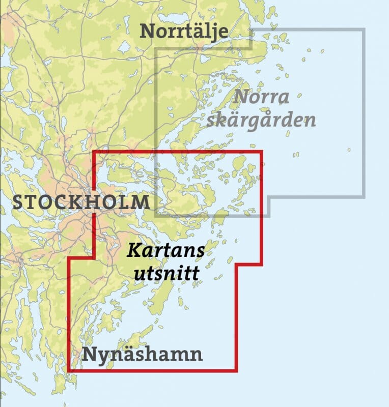 Carte de patinage - Stockholms skärgård - södra (Suède) | Calazo carte de randonnée Calazo