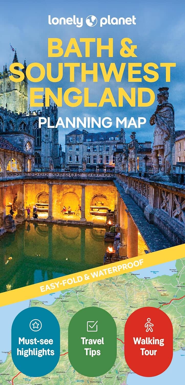 Carte de planification (en anglais) - Bath & Southwest England | Lonely Planet carte routière Lonely Planet EN