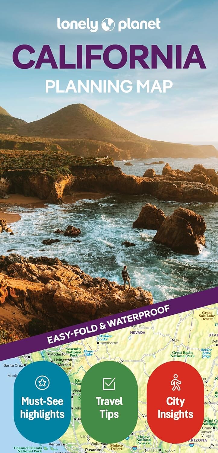 Carte de planification (en anglais) - California | Lonely Planet carte routière Lonely Planet EN 