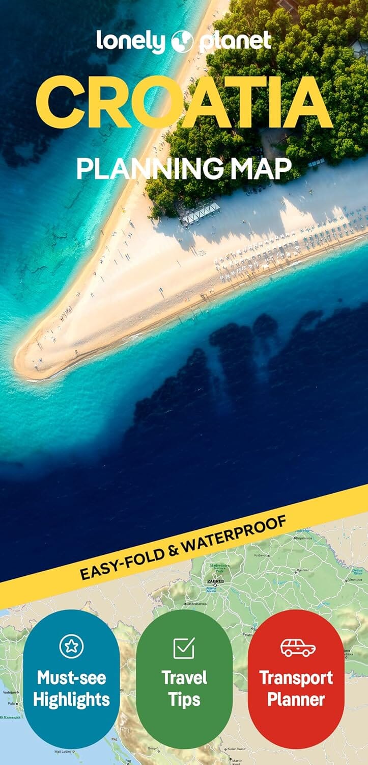 Carte de planification (en anglais) - Croatia | Lonely Planet carte routière Lonely Planet EN 